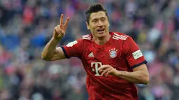 2. Robert Lewandowski (Bayern Munchen) 8 gol. (AFP/ Tobias Schwarz).