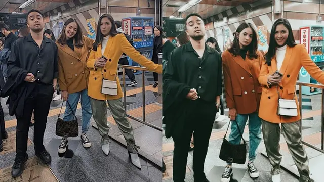 Penampilan keduanya pun terlihat modis, Enzy dan Jessica Mila mengenakan baju dengan model yang sama.