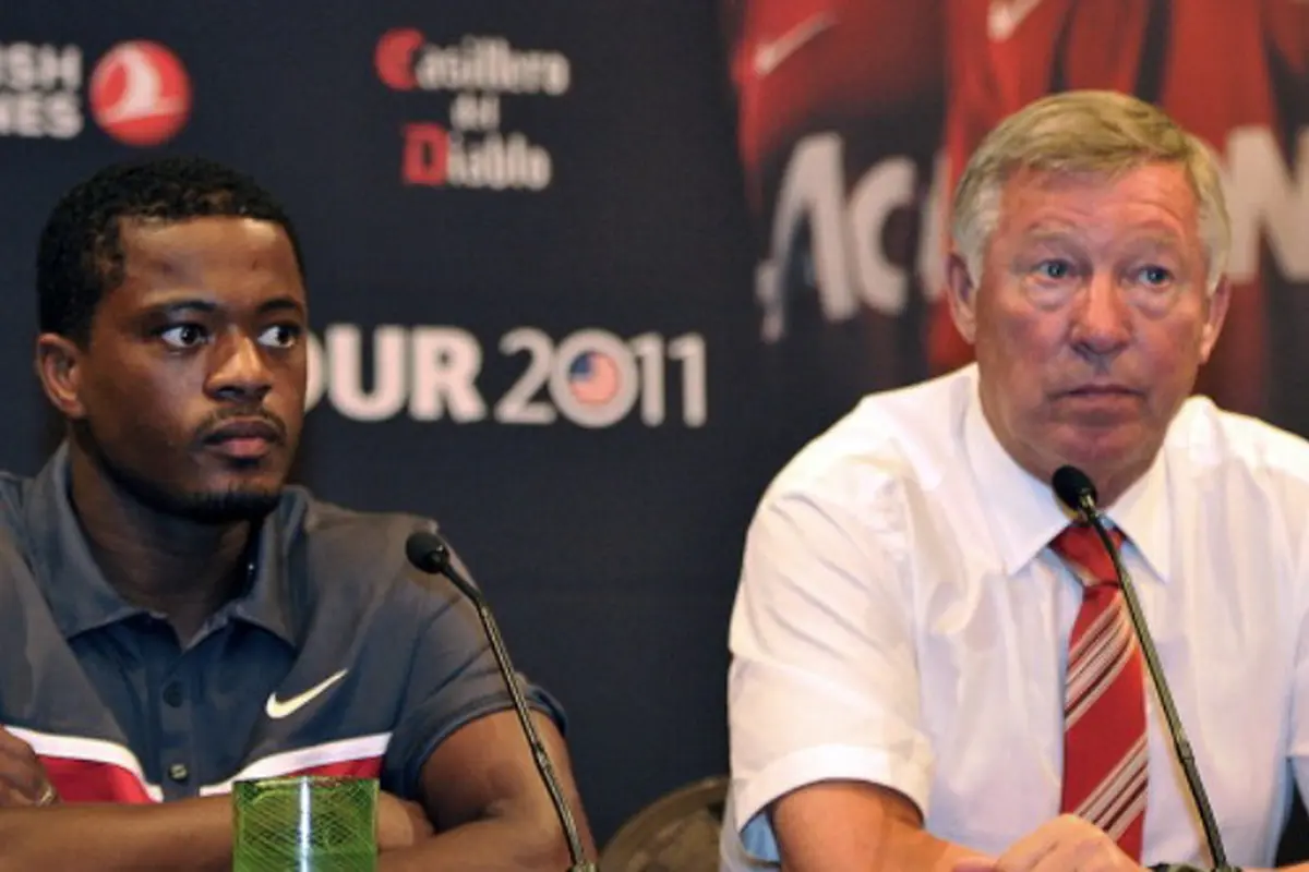 Patrice Evra dan Sir Alex Ferguson