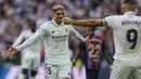 Real Madrid. Hingga pekan ke-15 Liga Spanyol 2022/2023, Barcelona masih memimpin klasemen dengan 38 poin, hasil dari 12 kali menang, 2 kali imbang dan 1 kali kalah. Satu-satunya kekalahan Blaugrana diderita dari musuh bebuyutan mereka, Real Madrid pada pekan ke-9 (16/10/2022) dalam laga El Clasico. Saat itu Los Blancos sukses menang 3-1 di Santiago Bernabeu lewat gol-gol dari Karim benzema, Federico Valverde dan Rodrygo. Satu-satunya gol Barcelona dicetak Ferran Torres. (AFP/Thomas Coex)