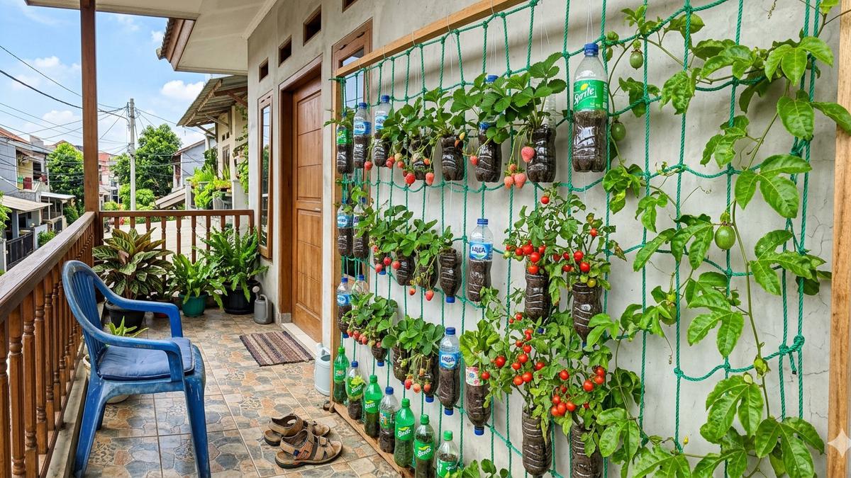 7 Ide Kebun Buah Vertikultur Low Budget: Sulap Lahan Sempit Jadi Produktif dan Estetis