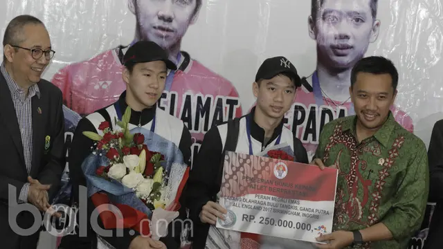 Raih Gelar All England, Kevin/Marcus Disambut Menpora 