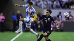La Albiceleste bermain imbang 1-1, sebelum akhirnya menang lewat adu penalti. (Buda Mendes/Getty Images/AFP)