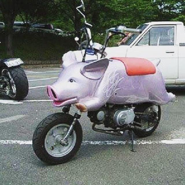 7 Potret Modifikasi Bentuk Sepeda Motor, Dari Babi Hingga Naga