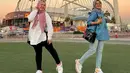 Lala sendiri sangat menikmati perjalanannya ke Qatar kali ini. Kini ia sudah terbiasa pergi ke luar negeri karena sering diajak oleh Nagita Slavina dan Raffi Ahmad. (Liputan6.com/IG/@shela_lala96)