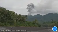 Gunung Dukono di Halmahera Utara 2 Kali Erupsi Senin Pagi 2 Juni 2025, Kolom Abu Capai 1.350 Meter