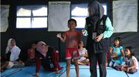 Anak korban gempa Palu. (Liputan6.com/Dok. Kemensos)