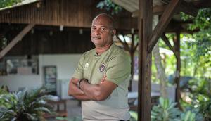 Pelatih Timnas Hoki Indonesia, Dharma Raj. (Bola.com/Bagaskara Lazuardi)