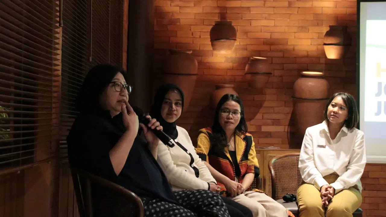 National Director Wahana Visi Indonesia (WVI), Angelina Theodora, mengatakan anak-anak perlu diberi ruang untuk menyampaikan masukan terkait kebijakan maupun program yang berdampak langsung pada kehidupan mereka. (Foto: Dok WVI)