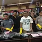 Polres Jakarta Pusat merilis pembunuhan di apartemen yang terletak di Jalan A Yani, Cempaka Putih. (Liputan6.com/Ady Anugrahadi)