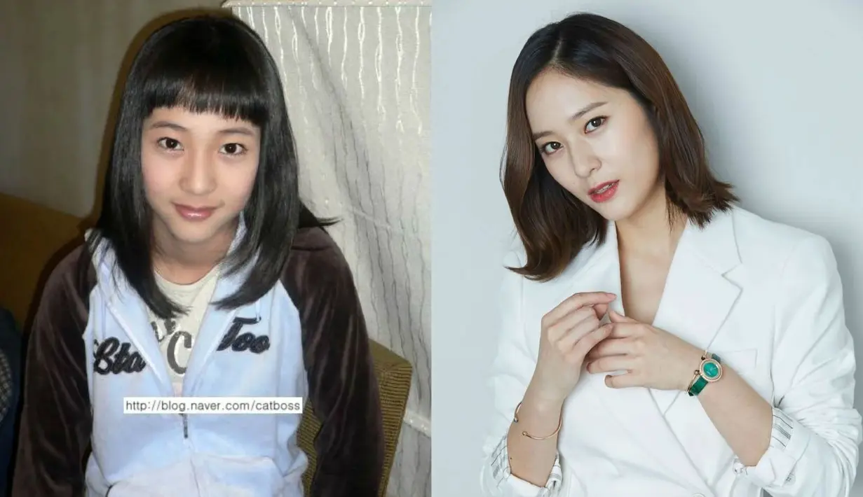 Sebelum debut, penampilan Krystal terlihat begitu culun. Setelah bergabung dengan f(x), ia berubah menjadi cewek yang memesona. (Foto: koreaboo.com)