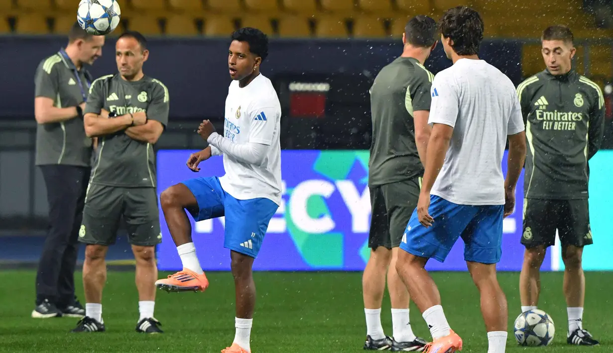 Ini akan jadi pertemuan pertama Real Madrid dan Kairat Almaty. (VYACHESLAV OSELEDKO/AFP)