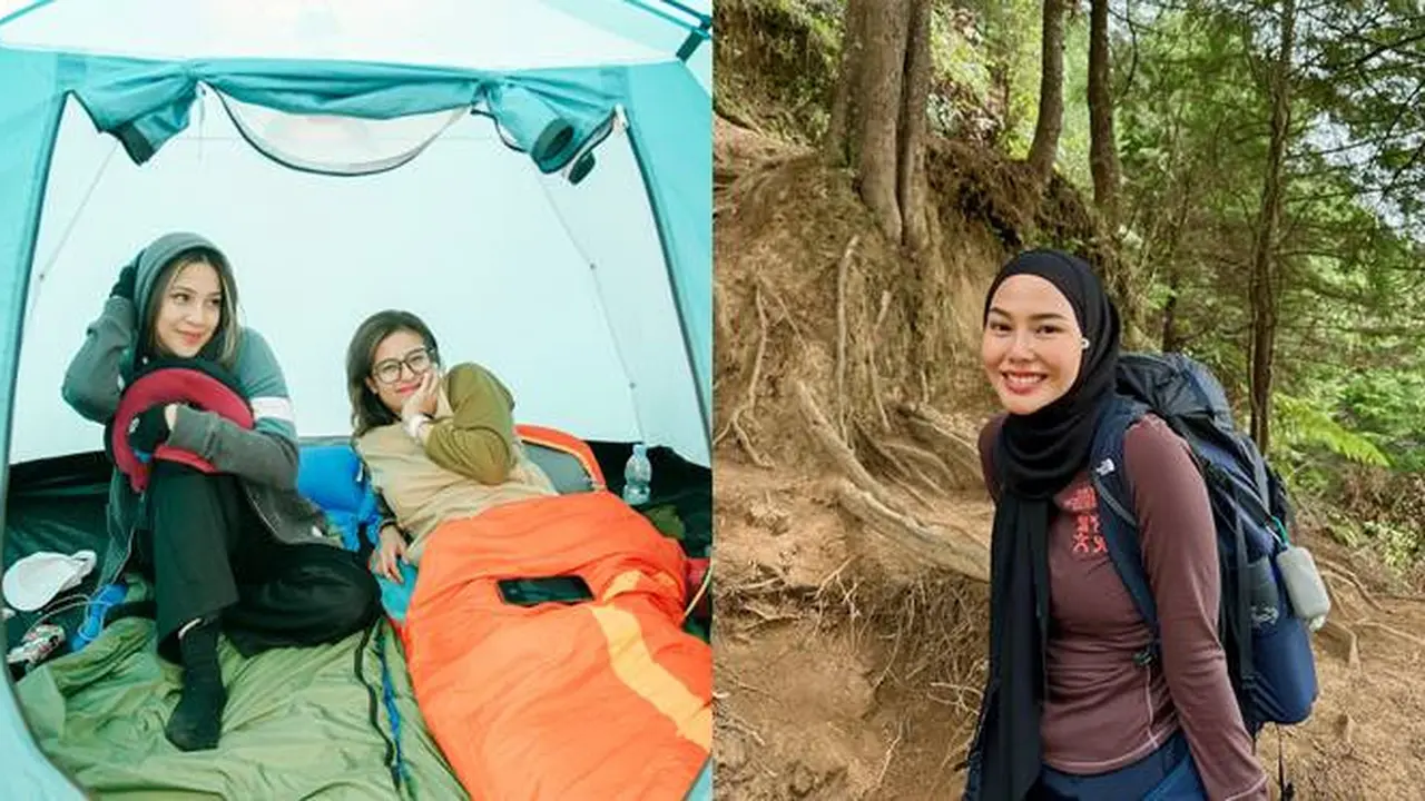 7 Potret Seru Dara Arafah Bareng Awkaring Naik Gunung Prau Ini Menantang