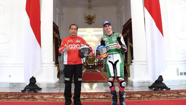 Presiden Jokowi Terima Pembalap MotoGP di Istana Negara