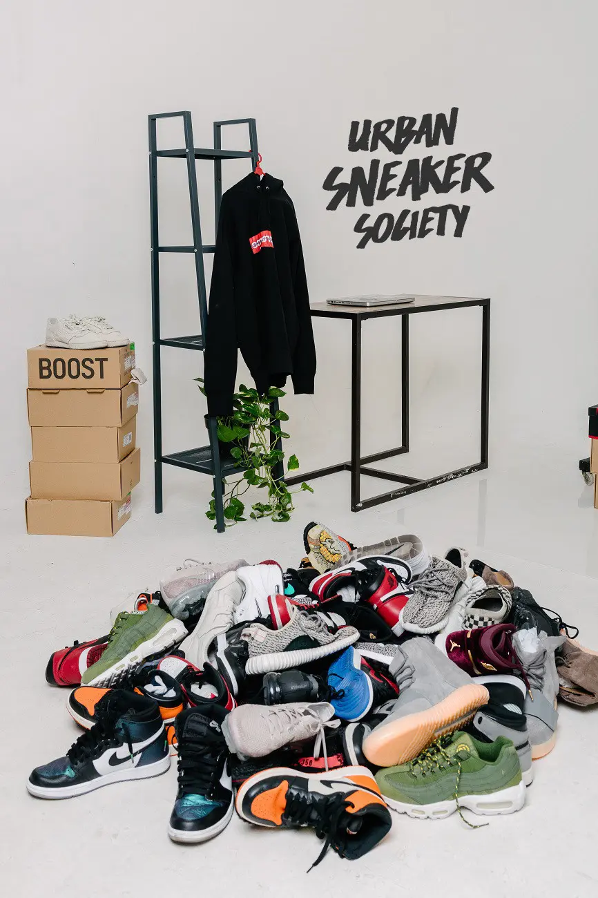 Urban Sneaker Society kali ini hadirkan puluhan sneaker dan streetwear yang siap di raffle setiap jam. (Istimewa)