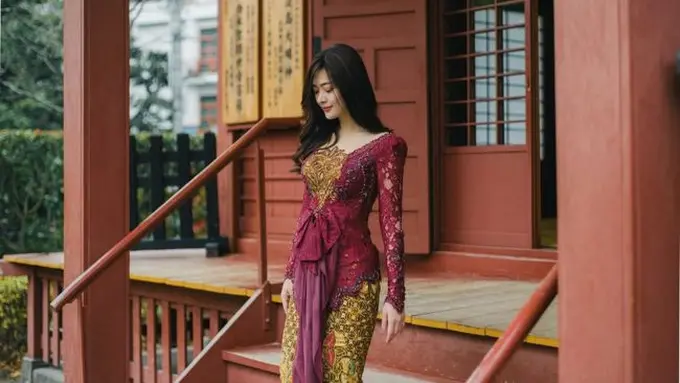 8 Inspirasi Model Kebaya Ala Dara Sarasvati (credit: instagram/darasarasvaati)