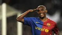 5. Samuel Eto’o – 154 gol: Satu-satunya pemain Afrika yang masuk dalam daftar pencetak gol terbanyak LaLiga. Penyerang timnas Kamerun tersebut tampil moncer bersama Barcelona. (BCWGlobal)