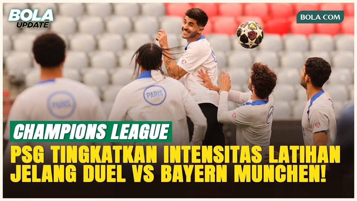 PSG Panaskan Mesin Jelang Hadapi Bayern Munchen, Siap Kunci Tiket Final Liga Champions  #Bola