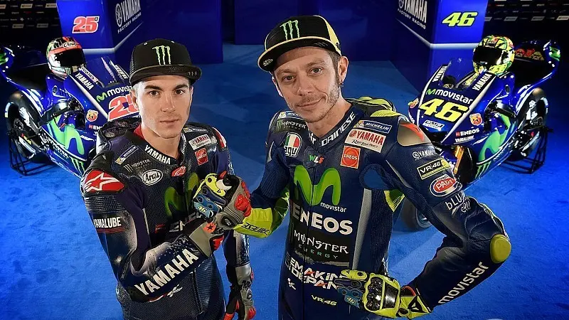 Maverick Vinales dan Valentino Rossi