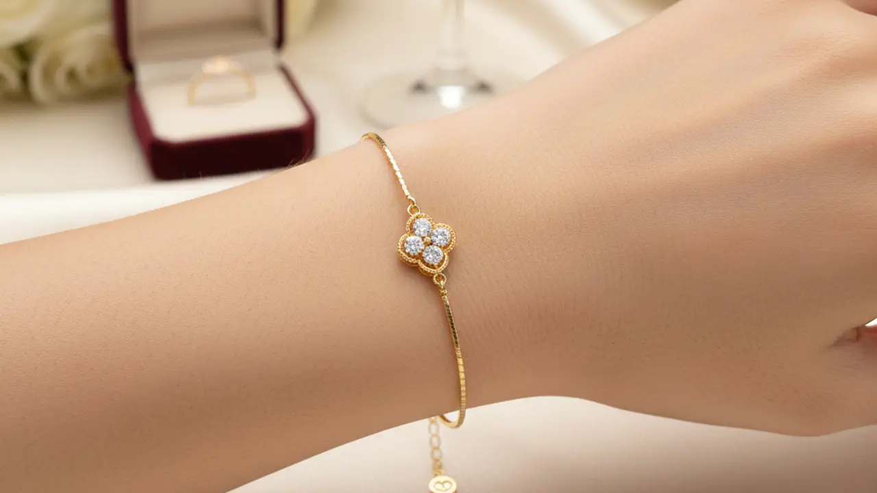 Model Gelang Emas Kecil yang Elegan dan Mewah untuk Tunangan Anak Perempuan