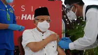 Wapres Ma'ruf Amin Jalani Vaksinasi Covid-19 Dosis Kedua