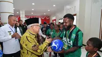 Wakil Presiden (Wapres) RI Ma'ruf Amin saat menghadiri peresmian pencanangan Program Strategis Nasional (PSN) dan Program Strategis Provinsi Papua Pegunungan di Wamena, Rabu (05/06/2024). (Dok. Biro Pers Sekretariat Wapres)