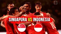 Piala AFF 2020 Singapura vs Indonesia. (Liputan6.com/Abdillah)