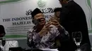 Wakil Ketua MUI Pusat Ma'ruf Amin saat jumpa pers di kantor MUI, Jakarta, Kamis (13/11/2014).  (Liputan6.com/Johan Tallo)