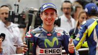 Jorge Lorenzo akan meninggalkan Yamaha dan bergabung dengan Ducati di akhir MotoGP 2016. (AP Photo/Vincent Thian)