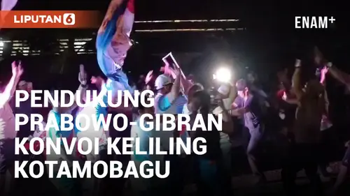 VIDEO: Sambil Joget Gemoy, Pendukung Prabowo-Gibran Konvoi