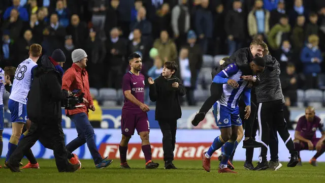 Laga Wigan Vs Manchester City Berakhir Rusuh