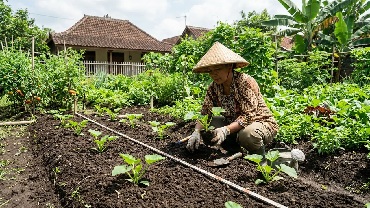 Cara Menanam Zucchini di Pekarangan (AI Generated)