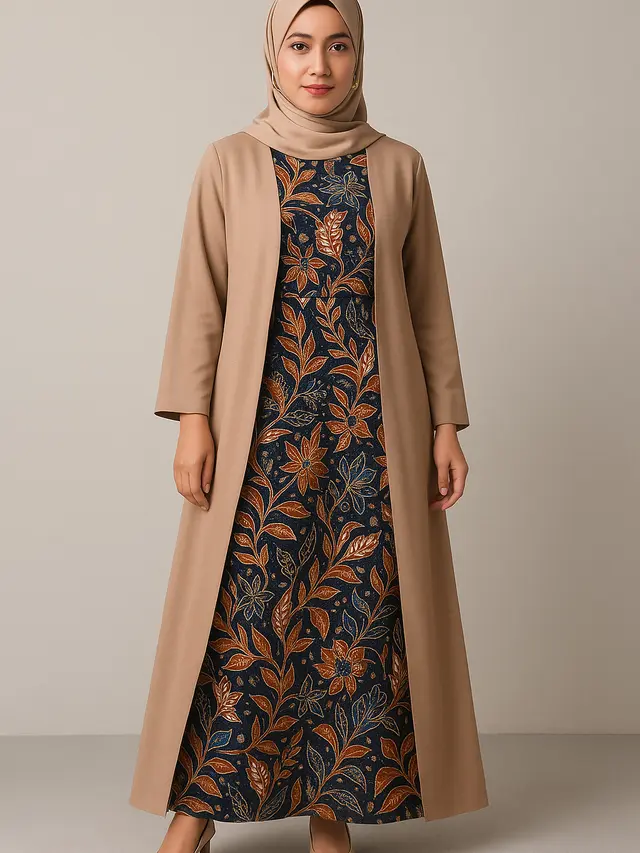 Gamis Motif untuk Tampil Mewah dan Elegan (Foto: ChatGPT)