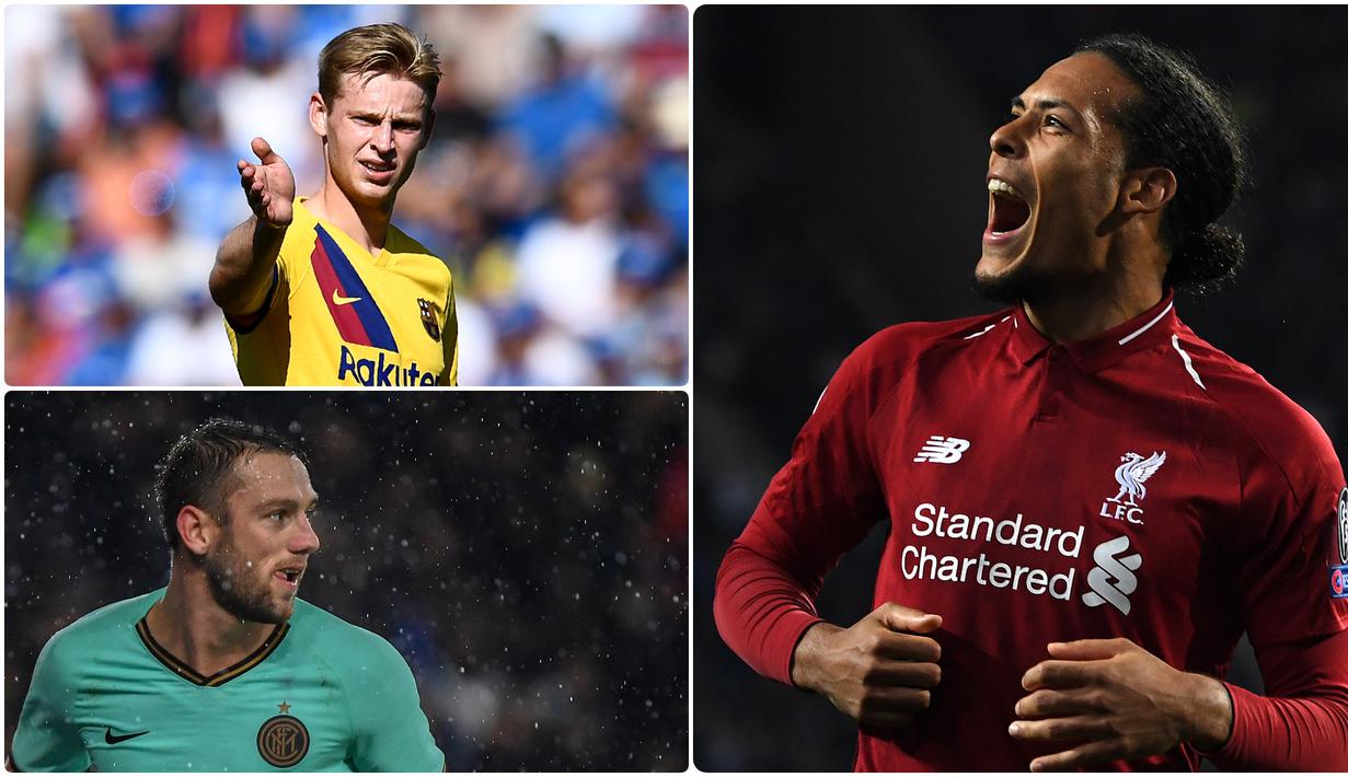 Virgil Van Dijk menjadi salah satu pemain asal Belanda yang memiliki rekor transfer tertinggi sampai saat ini. Selain Van Dijk ada beberapa pemain Belanda lainnya yang juga memiliki nilai transfer tinggi. Berikut 6 pemain Belanda dengan harga transfer tertinggi. (kolase foto AFP)