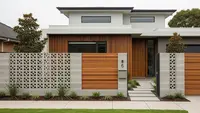 7 Tampak Depan Rumah Roster dan Kayu, Kombinasi Estetik dan Fungsional untuk Hunian Modern