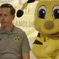 Legenda Borussia Dortmund, Jorg Heinrich, di Jakarta.  (Bola.com / Husni Mubarok)