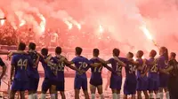 Atmosfer luar biasa di Stadion Jatidiri selepas laga uji coba melawan Arema FC pada 4 Juni 2022 lalu. (Dok. PSIS Semarang)