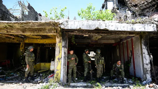 Pemandangan Kehancuran Usai Konflik Marawi