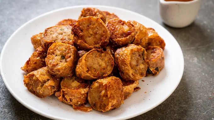 resep chicken egg roll