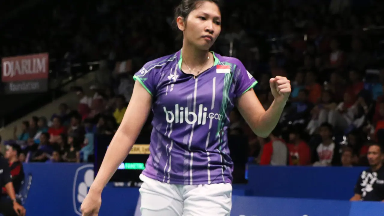 Tunggal putri Indonesia Linda Wenifanetri
