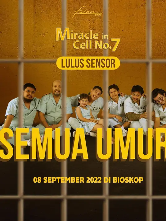 Miracle In Cell No. 7 lulus sensor untuk semua umur. (Foto: Dok. Instagram @t_orasudi_ro)