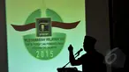 Ketua Umum Partai PPP, Romahurmuziy menghadiri Pembukaan Musyawarah Kerja Wilayah PPP DKI Jakarta, Senin (23/2/2015). Romahurmuziy yakin partai PPP akan menjadi peringkat nomer satu dalam pemilu yang akan datang. (Liputan6.com/JohanTallo)
