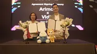 Platform video streaming nomor 1 di Indonesia Vidio bekerja sama dengan Arimoa, perusahaan terkemuka asal Korea dalam memproduksi dan memasarkan konten animasi anak. (Dok Vidio)