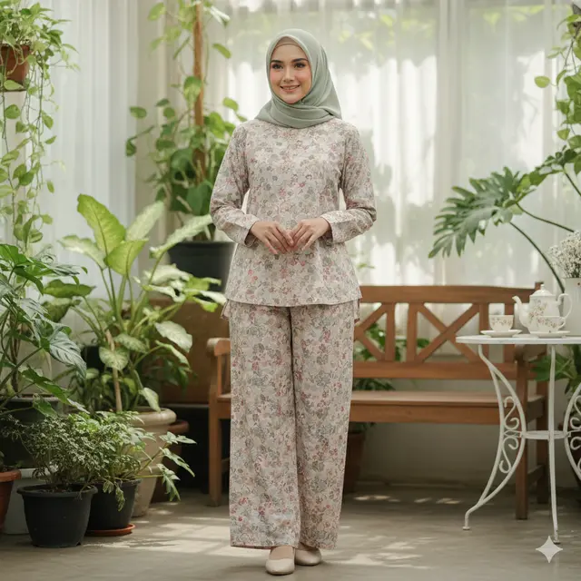 7 Model Baju Lebaran One Set Wanita 2026, Tampilan Elegan dan Stylish Tanpa Ribet
