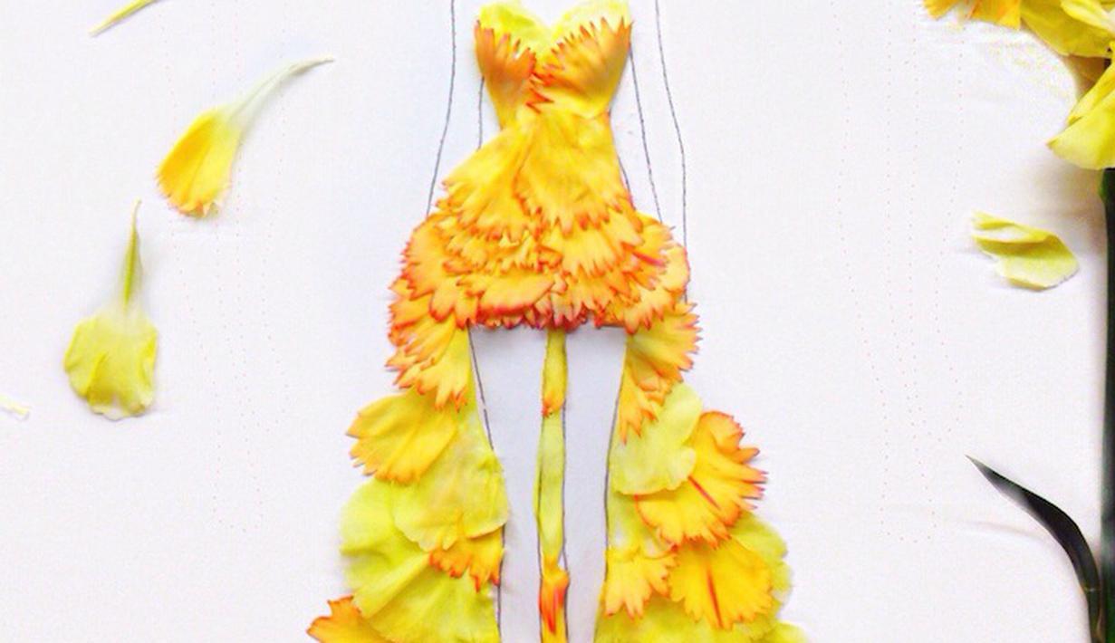 Desain Pakaian Dari Kelopak Bunga Yang Eksotis Dari Grace Ciao