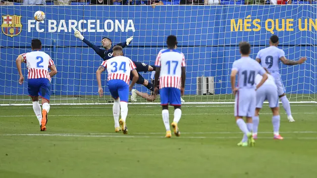 Foto: Memphis Depay Cetak Gol Debut, Barcelona Hajar Girona