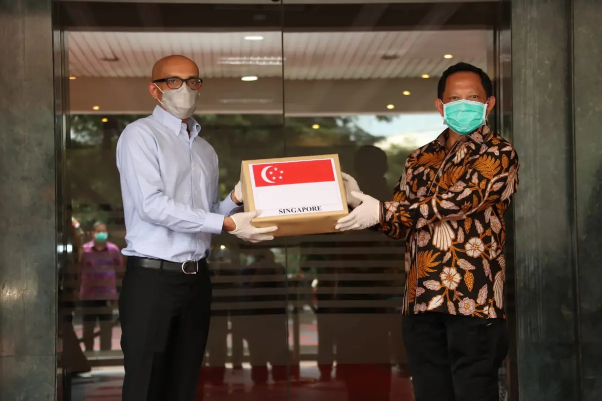 Menteri Dalam Negeri Tito Karnavian saat menerima Duta Besar Singapura, Anil Kumay Naya. (Istimewa)