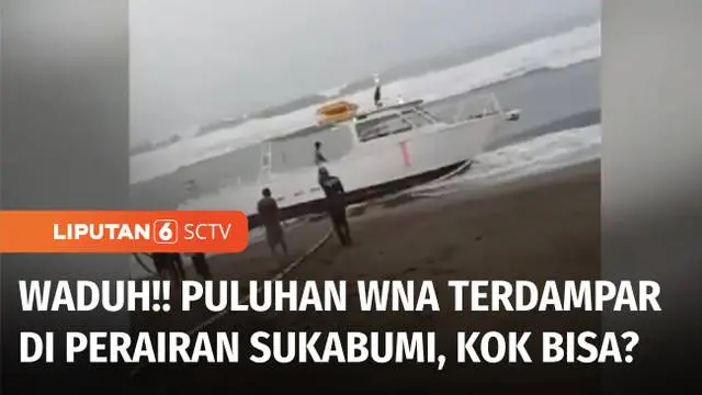 Puluhan warga negara asing asal India, Bangladesh, dan Thailand terdampar di perairan Tegalbuleud, Kabupaten Sukabumi, Jawa Barat. Mereka menumpang sebuah perahu yang diduga milik Pemerintah Australia.