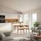 Desain Rumah Kecil Type 45 Skandinavian 1 Lantai dengan Dapur Terbuka (Image by Gemini AI)