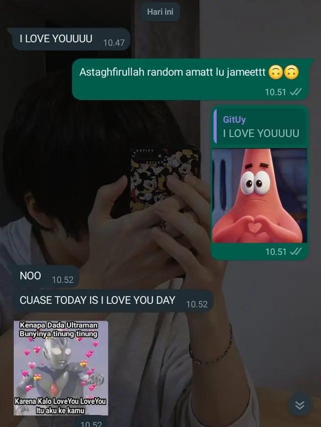 6 Chat Happy National I Love You Day dari Pacar Ini Bikin Baper